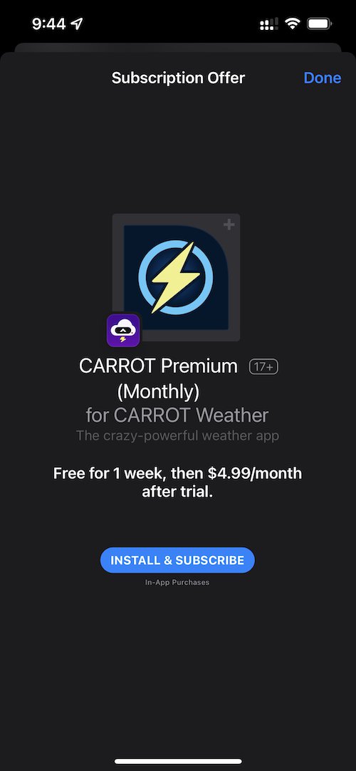Promoted IAP offer on the App Store