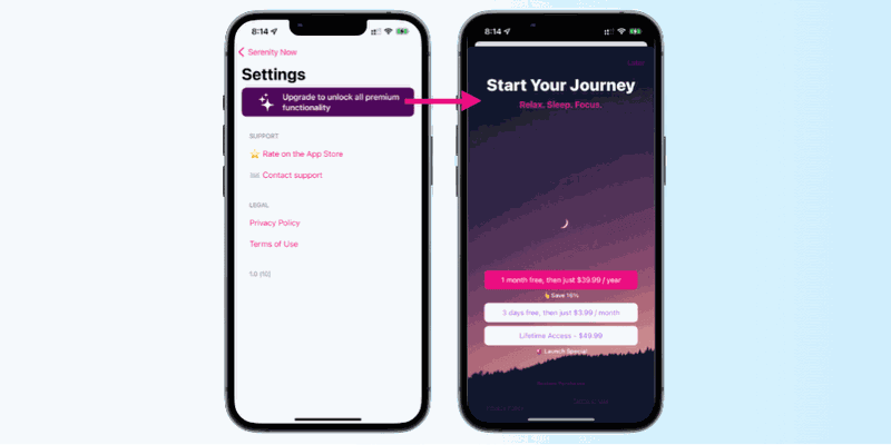 Providing a premium upsell banner in SwiftUI